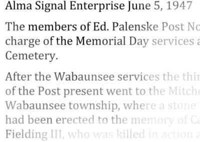 Memorial to Captain Fielding